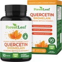 ForestLeaf Quercetina con Bromelain 1350mg - Blend with Vitamin C &amp; Stinging Nettle Suplemento, Quercetina 500mg cápsulas, Gluten sin gluten, Natural Immune &amp; Respiratory Función, 90 cápsulas vegetarianas