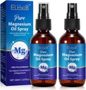 Pulverizador de aceite de magnesio puro - 100% natural de espray de magnesio tópico para pies y cuerpo, aceite de magnesio para la relajación, fácil de absorber, seguro y eficaz
