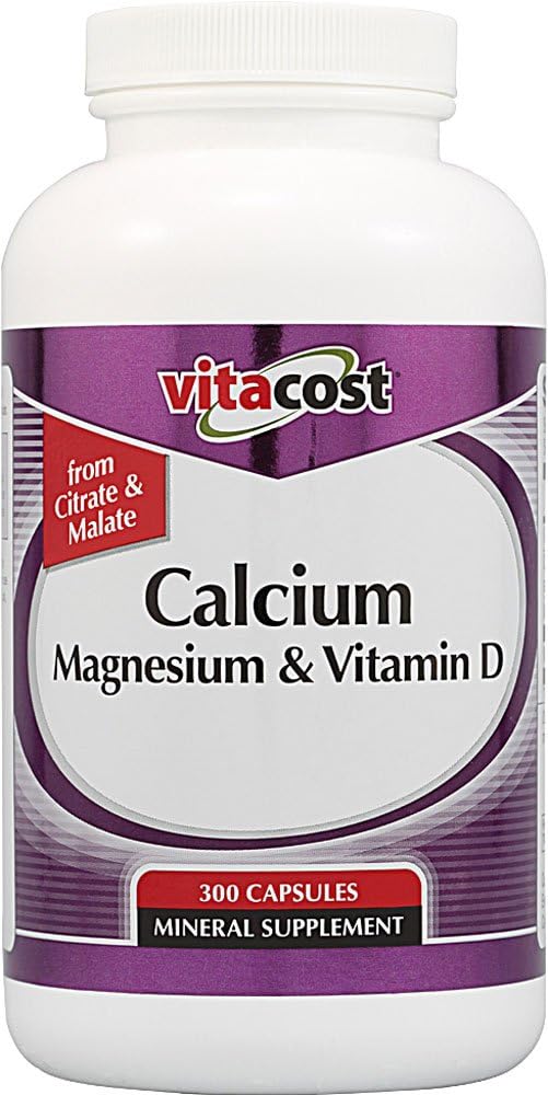 Magnesio de calcio Vitacost &amp; vitamina D - 300 cápsulas