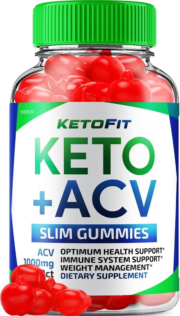 Ketofit ACV Gummies Advanced 1000mg, KetoFit Keto + ACV Manejo de peso Gummies Apple Cider Vinegar Keto Fit ACV Gummies Suplemento dietético Ketofit Gummies Comentarios Vitamina B12 B6 (60 Gummies)