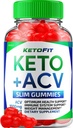 Ketofit ACV Gummies Advanced 1000mg, KetoFit Keto + ACV Manejo de peso Gummies Apple Cider Vinegar Keto Fit ACV Gummies Suplemento dietético Ketofit Gummies Comentarios Vitamina B12 B6 (60 Gummies)