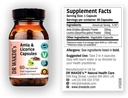 Capsulas Amla &amp; Licorice de DR WAKDE (60 Veg Caps, para la indigestión ácida, Suplemento ayurvédico, Vegan, Herbal, All Natural, Made in UK)