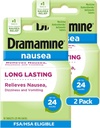 Dramamine Nausea Long Lasting, Nausea Relief, 10 Count (Pack of 2)