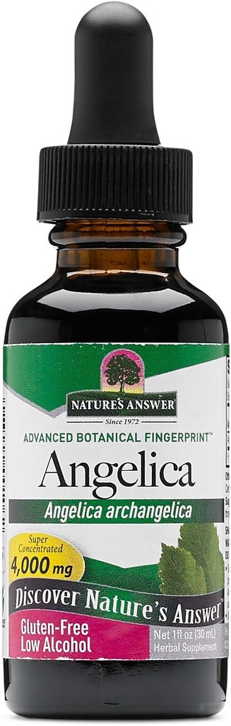 Respuesta de la naturaleza Angelica Root with Organic Alcohol, 1-Fluid Ounce