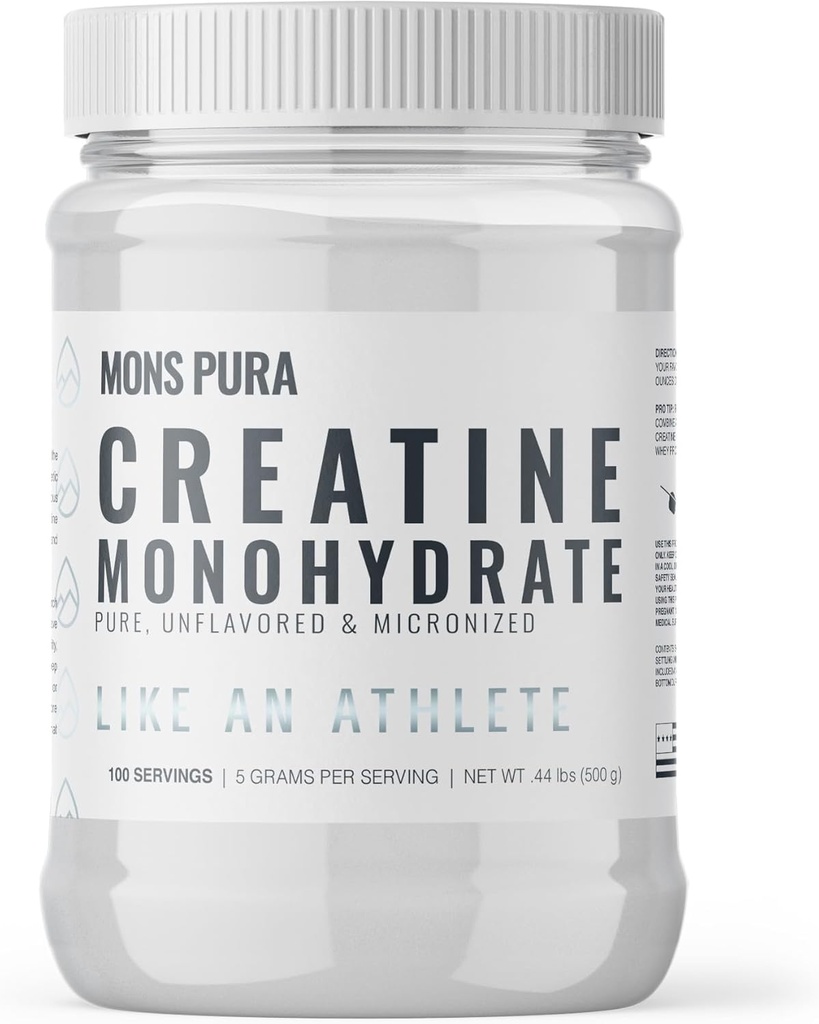 100% Pure Creatine Monohydrate Powder – 500g peru Micronized, Unflavored ¦ Crecimiento muscular, Fuerza &amp; Resistencia Ideal para atletas, culturistas y entusiastas del fitness