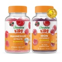Niños de Magnesio Lifeable + Hierro &amp; Vitamina C Kids, Gummies Bundle - Gran Tasting, Suplemento de Vitamina, Gluten Gratis, GMO Gratis, Chewable Gummy