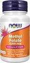 NOW Foods Supplements, Methyl Folate 5000 mcg, Superior Bioavailability, 50 Veg Capsules