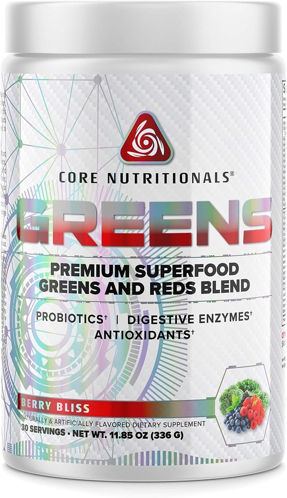 Nutrición básica Verdes ← Premium Superfood Reds &amp; Greens Blend  durable 5 Billion CFU Probiotics, Digestive Enzymes, " Antioxidants peru 30 Servings (Berry Bliss)