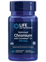 Ampliación de la vida Chromium optimizado con Crominex 3+ 500 mcg, Metabolism Health, Healthy Balance, Vegetarian, Gluten Free, Non-GMO, 500 mcg, 60 cápsulas vegetarianas