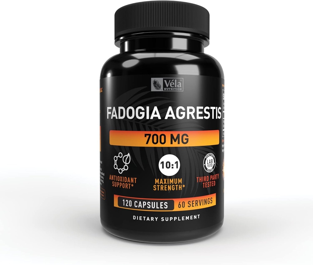 Fadogia Agrestis 700mg - 120 Cuenta Silencioso No GMO &amp; 3er Parte Probada Powerful Antioxidant Support Suplemento