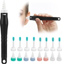 Q Grips Ear Wax Removal Tool 2025 Spiral Ear Wax Removal Kit reutilizable y lavable Q-Grips Ear Wax Remover Soft Silicone Spiral Ear Wax Removal Kit Contiene 3 Tipos de Ear Cleaner Herramientas