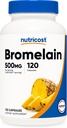 Nutricost Bromelain 500mg, 120 cápsulas vegetarianas - Bromelain (1200 GDU), No GMO, Gluten Free