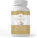 Ingredientes originales puros Cápsulas de ajo, (100 Cápsulas) Siempre Puro, No aditivos o Fillers, Lab Verificado (100 Cápsulas)