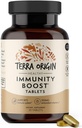 TERRA ORIGIN Immunity Support Suplemento TENIDO Vitamina C, D3, Zinc, Selenium, Turmeric, Echinacea, Ginger &amp; Andrographis with BioPerine ← Daily Immune Booster &amp; Antioxidant Blend TEN 30 Tablets