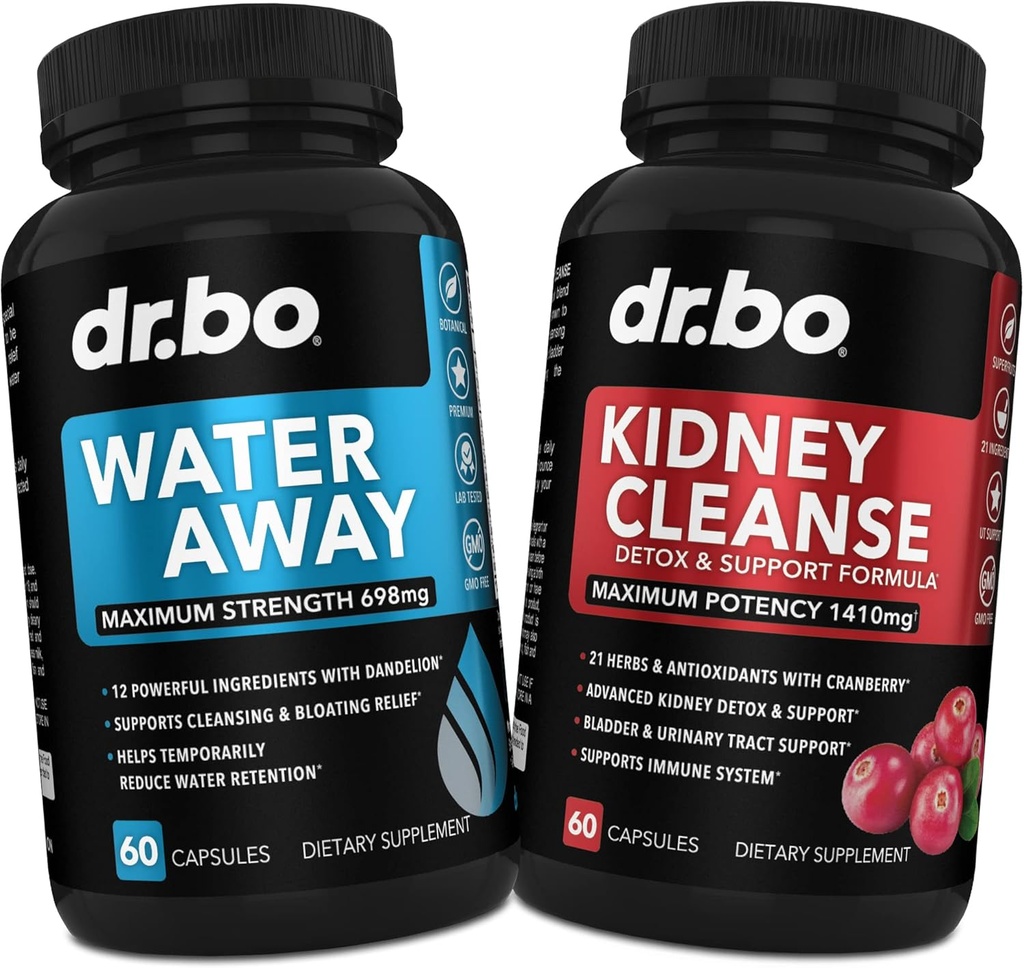 Pills de agua Diuretics for Water Retention - Kidney Cleanse Detox Support Supplement - Away Herbal Diuretic Supplements - Help Repair Kidneys, Bladder Control & Urinary Tract Health Renal Formula