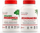 Full Life Moringa and Echinacea Capsules - Suplemento Herbal - Moringa Pills for Women and Men - Natural Energy Booster - Kosher, Gluten-Free - Veggie Caps