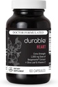 Durable Heart – Bergamonte Citrus Bergamot 1,000 mg + Olive Leaf Extract + Vitamin C - Heart Health Supplement for Healthy Cholesterol - Doctor Formulated, Vegan, Non-GMO, Made in USA (60 Capsules)