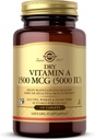 Solgar Dry Vitamina A 1500 mcg (5000 UI), 100 Tabletas - Soportes Ojos Saludables, Skin &amp; Immune System - Non-GMO, Vegan, Gluten Gratis, Dairy Free, Kosher - 100 Servings
