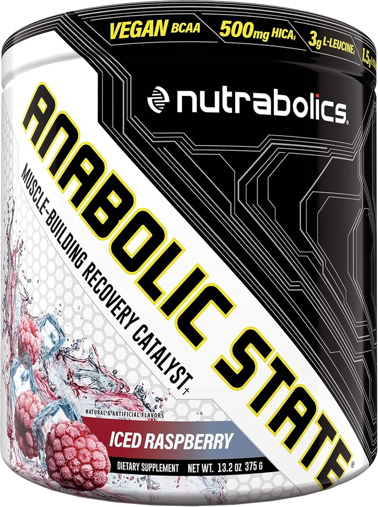 Nutrabolics Suplemento dietético Estado anabólico Raspberry 375g (30 servidos)