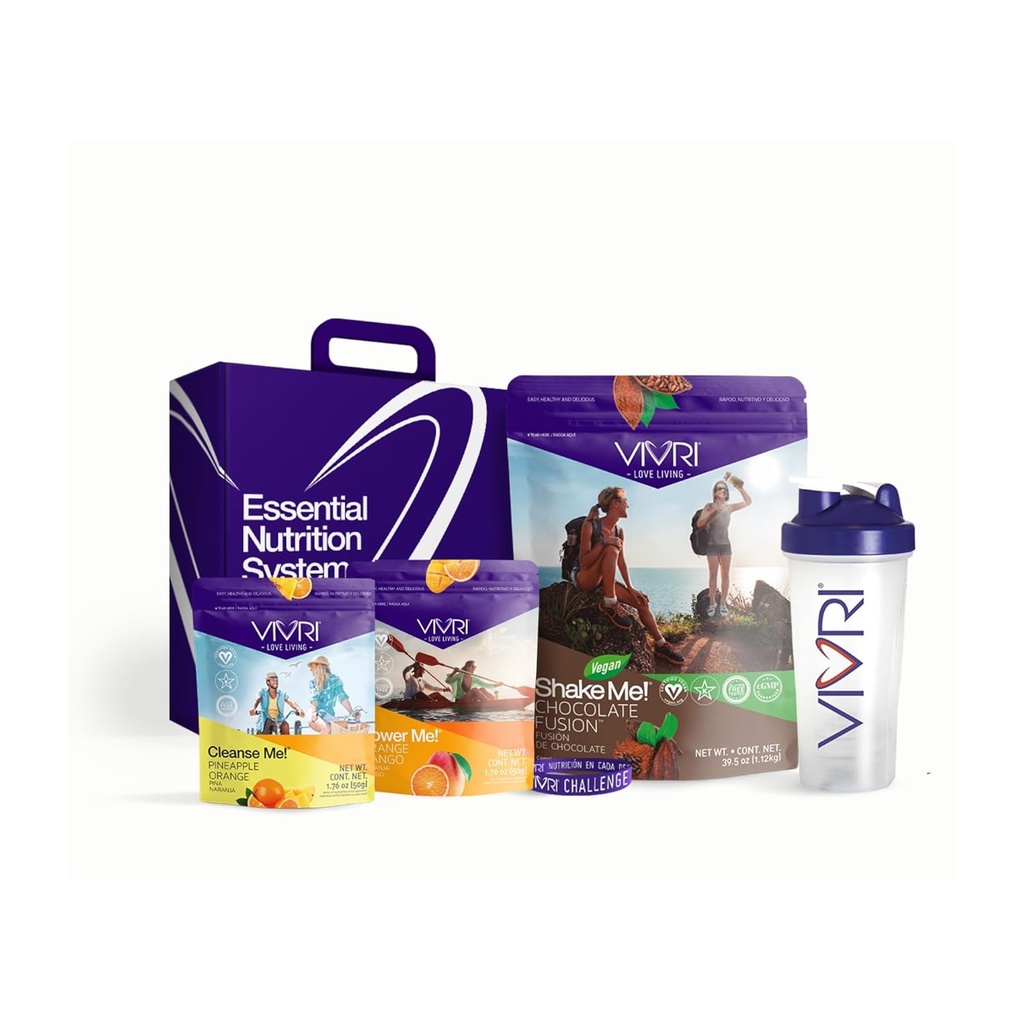 VIVRI 10 Day ENS Challenge ← Me Shake Me! Vegan Chocolate Fusion ← Power Me! Orange Mango ← Cleanse Me! Pineapple Orange ← Meal Replacement Shake &amp; Protein Powder ← Detox &amp; Energy