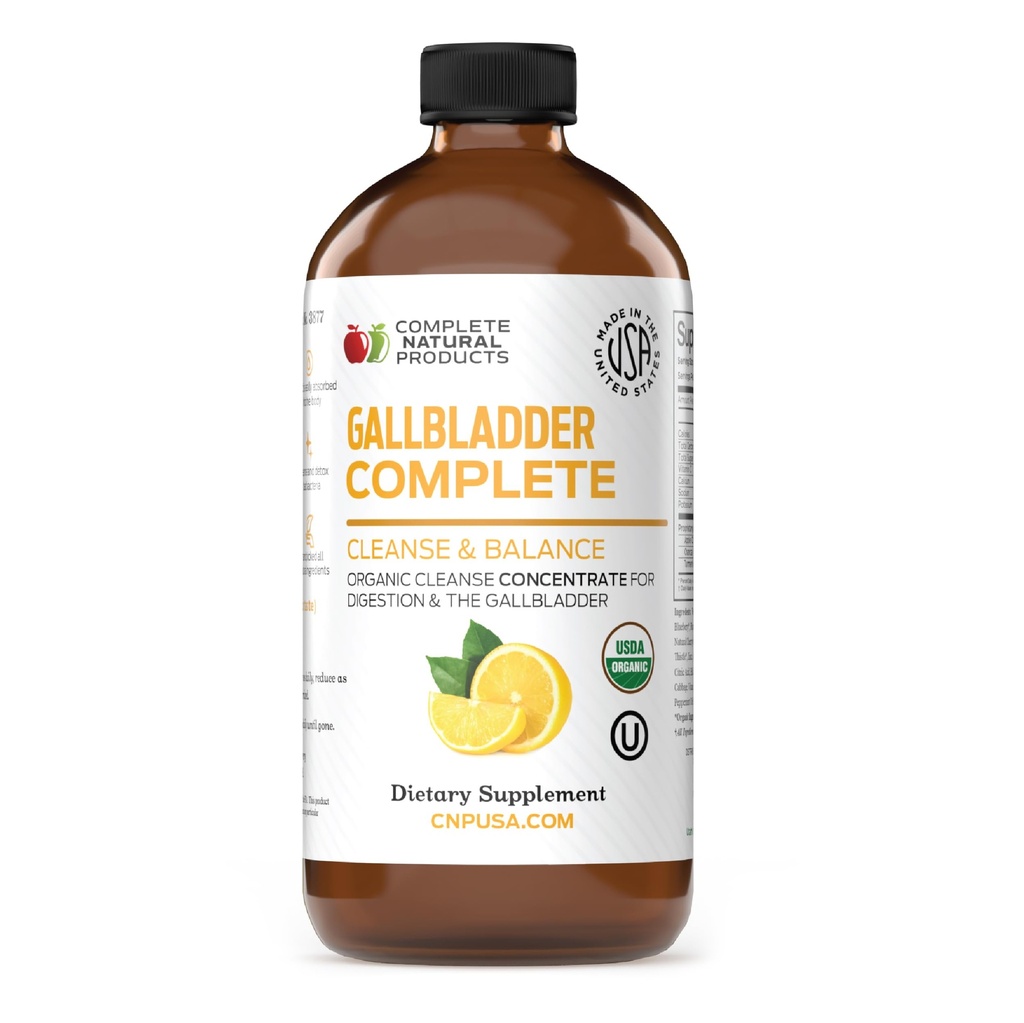 Gallbladder Complete 8oz - Natural Organic Liquid Gallstones Cleanse, Support, " Sludge Formula Supplement