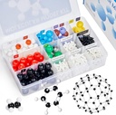 JoyCat Modelo Molecular Kit (404 pcs), Química Orgánica Molécula Regalos de Ciencias para estudiantes oquímicos e inorgánicos y profesores