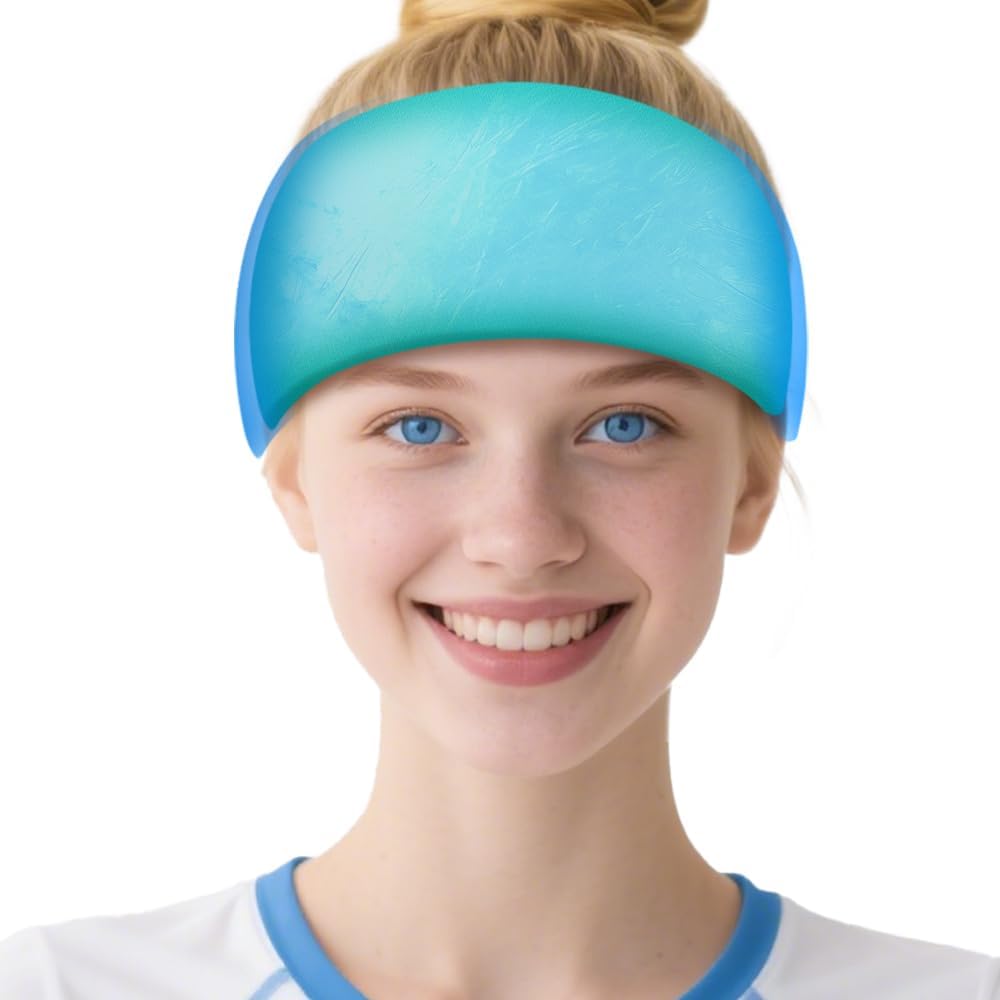 Migraine Relief Cap,Sofy Eyes,Stress,Sinus,Ice Blue