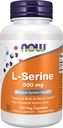AHORA Suplementos, L-Serine 500 mg, Nervous System Health, 120 Veg Capsules