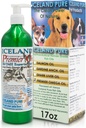 Premier Omega Petróleo Suplemento por Islandia Puro Silencioso Atrapado Ø 3053mg de Omega-3 por cucharada de té Silencio para grandes pechos de perros Silencio Ethyl Ester Distillation  Pump Bottle BPA Free Brushed Aluminum 17Oz