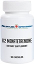 Vitamina Natural K2 MK4 - High-Potency 15,000mcg Apoya Bone y Arterial Health Soy-Free, Vegi-Capsules