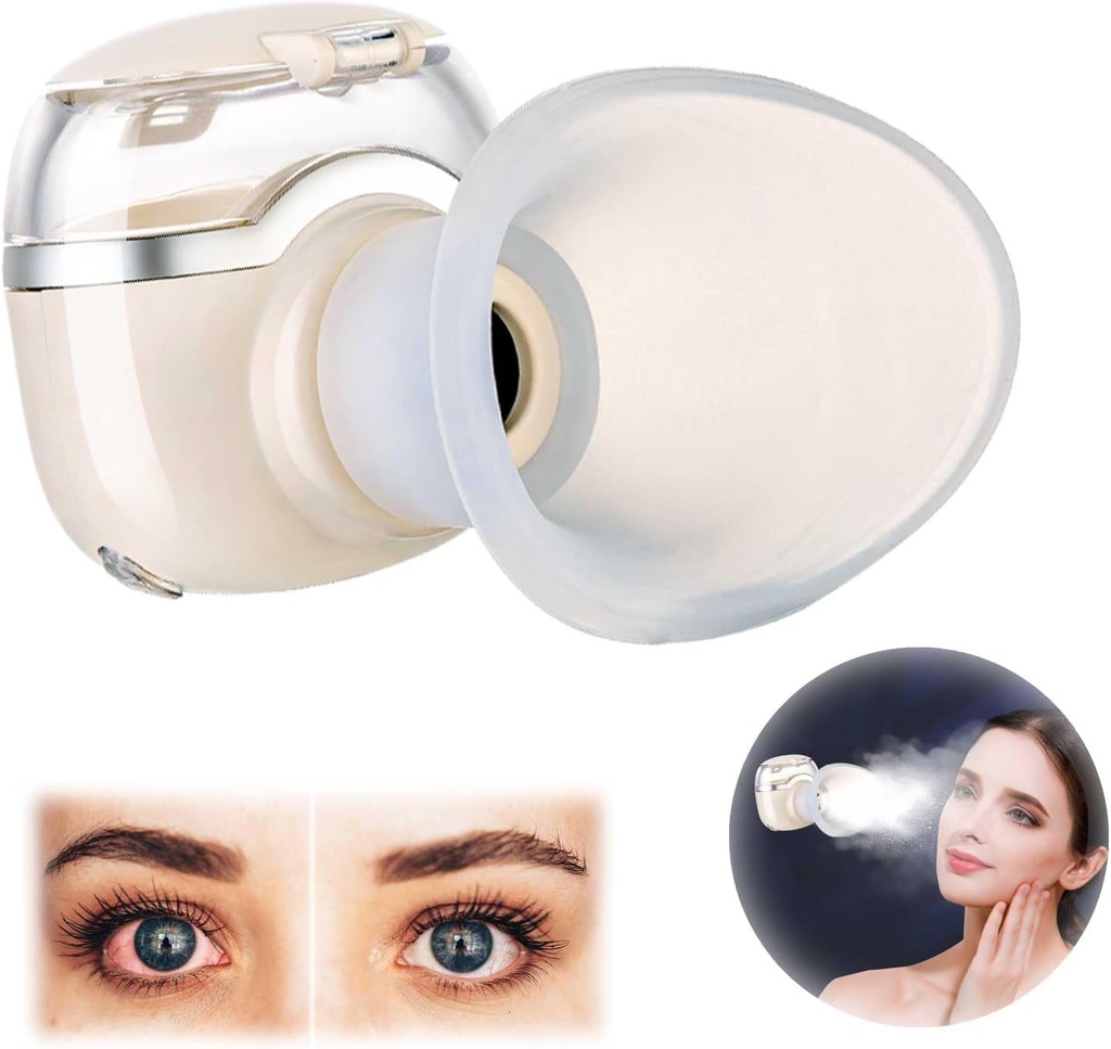 Portable Facial Steam Sprayer, Heated Mist for Dry Eye Relief, Moisturizing Mini Soothing Steamer for Eye Fatigue, Stye y Facial Dryness 10ml
