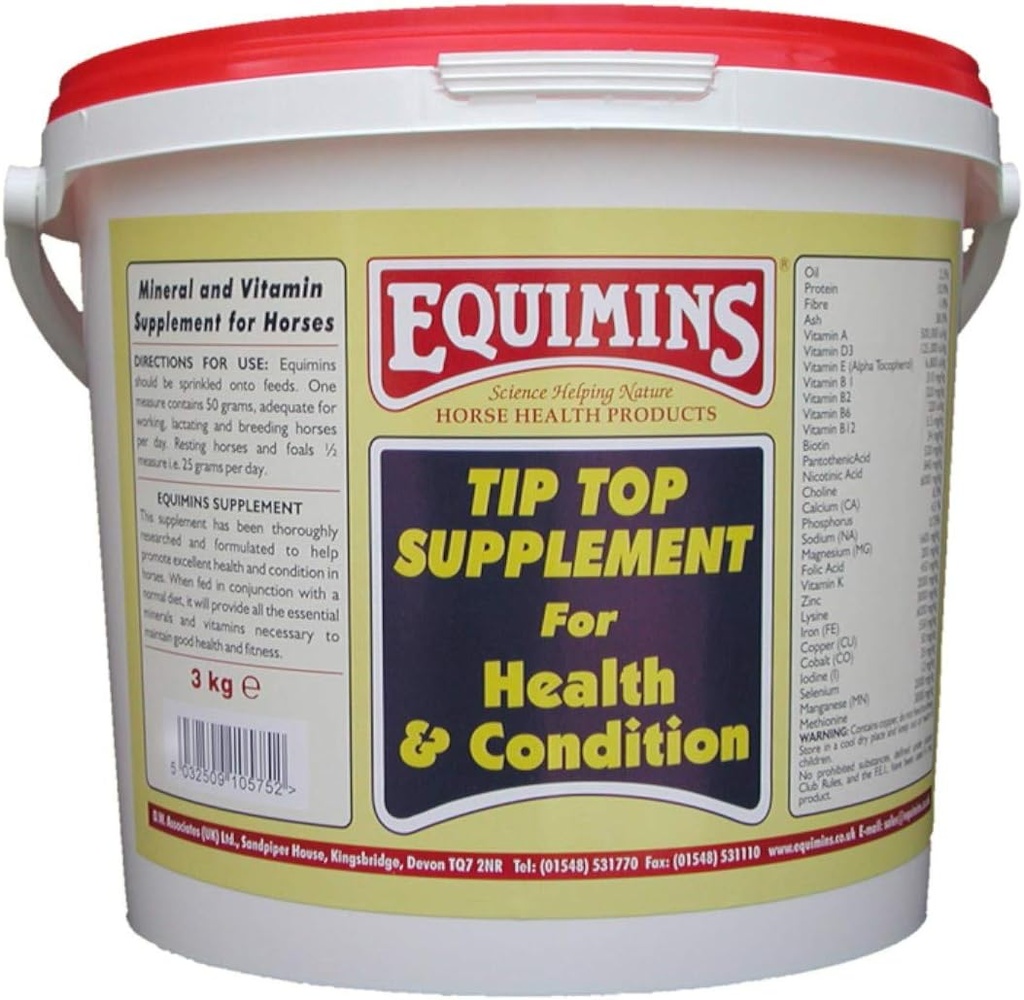 Suplemento de caballo Tip Top Powder 3kg Tub