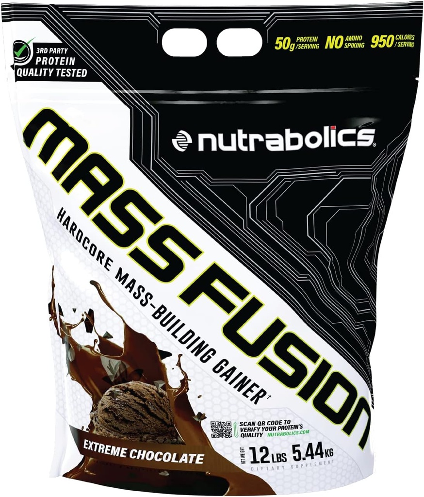 Nutrabolics Mass Fusion (Extreme Chocolate, 12 Ib (29 Servings))