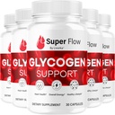 (5 Pack) Super Flow Glycogen - SuperFlow Glycogen Support Capsules, Super Flow, Glycogen Support Super Flow, Official SupperFlow Glycogen Support, Super Flow Glyco Optimizer, 150 cápsulas Para 5 meses