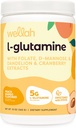Wellah L-Glutamine Peach Mango (50 Servings) - 5g L-Glutamina Por Serving, Endulzado con Stevia
