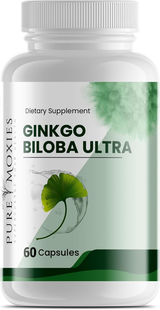Ginkgo Biloba y Ginseng Brain Suplemento dietético soporta Función cerebral, memoria, alerta mental, todo natural, mejorar la circulación de sangre
