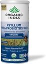 ORGANIC INDIA Psyllium Husk Powder - Pre &amp; Probiotic Fiber Supplement, Organic Psyllium Husk Fiber Supplement, Whole Psyllium Husk Powder Unflavored, Dietary Fiber, USDA Organic, Gluten Free - 10 Oz