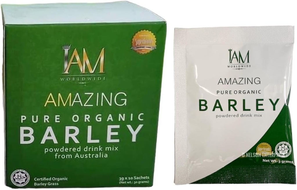 IAM Amazing Pure Organic Barley Powder Drink Barley Green Natural Blend