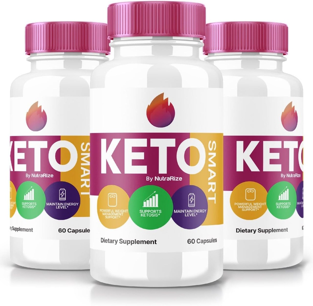 (3 Pack) Keto Smart Capsules - Keto Smart Dietary Supplement for Advanced Weight Loss, Maximum Strength All-Natural Pills for Targeting Belly Fat, KetoSmart Pastillas Reviews (180 cápsulas)