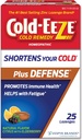 Cold-Eeze Plus Defense Natural Citrus with Elderberry Zinc Lozenges, Homeopathic Cold Remedy, Shortens Common Cold Symptoms, Promotes Immune Health with Sambucus Nigra, Echinacea and Rose HIPS, 25 Ct