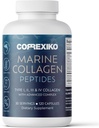 CorreXIKO Marine Collagen Supplement Pills - 1800mg Hidrolyzed Collagen Peptides per Serving with Añadido Hyaluronic Acid, Vitamin C & Minerals - for Hair, Skin & Nails - 120 Capsules 30 Day Supply