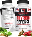 Asistencia para tiroides para hombres - Ashwagandha, Cayenne, Schisandra, " Kelp for Thyroid Health - Zinc, Vitamina B12 " Suplementos para tiroides - Defensa de tiroides 30 cápsulas