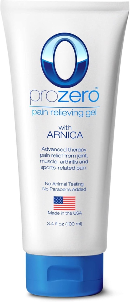 REX MD ProZero, Pain Relieving Gel with Arnica - for Muscle Aches, Arthritis Pain, Joint Pain Relief & Recovery, 3.4 Oz Tube (1)