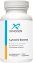 XYMOGEN Cytokine Balance for Antioxidant and Detoxification Support - Green Tea Extract, Trans-Pterostilbene, Turmeric Extract, Glucoraphanin (30 cápsulas)