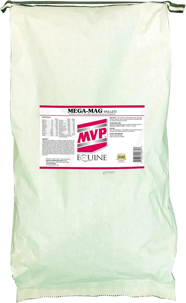 Mega-Mag (50 lb Bolsa) Suplemento multi vitamina/medio equilibrado para Alfalfa Hay Dietas