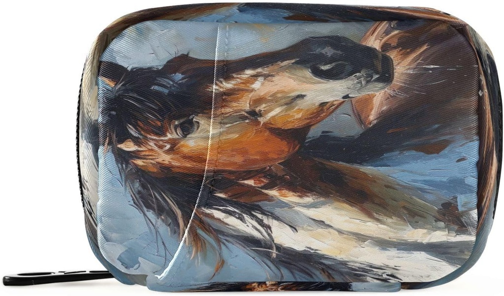 Caballo Organizador Caso Portable semanal Caja de Pill Organizador con cremallera para suplementos Medicina Viaje Negocios Familiar