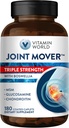 Vitamina World Triple Strength Joint Mover, Glucosamine Chondroitin with MSM Joint Support Supplement, Collagen & Boswellia Serrata Extract, Support Joint Strength, Comfort & Flexibility, 180 Caplets