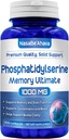 Suplemento de memoria para soporte cerebral Silencioso Phosphatidylserine Suplemento con memoria y complejo de enfoque con Ginkgo Biloba DMAE Rosemary y Gotu Kola ANTE Made and Tested The USA (66 Day Supply)