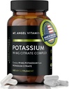 Mt. Angel Vitaminas - Suplemento de Potasio, 99 MG Complejo de Citrato de Potasio, 60 cápsulas
