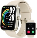 TOZO 2025 Nuevo reloj inteligente mejorado para hombres mujeres para iPhone adultoAndroid, 1.83" Fitness Tracker Bluetooth Call [Respuesta/Make], IP68 Waterproof Sleep Monitor, 100+ Sport Modes Gold
